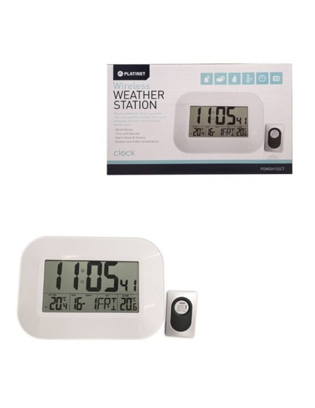 ESTACION METEOROLOGICA WIRELES S CON ALARMA PN: PDWSH152CT EAN: 5907595443784   