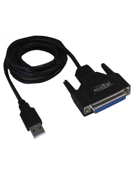 ADAPT. USB A PARALELO DB25     NEGRO APPROX PN: APPC26 EAN: 8435099521020   