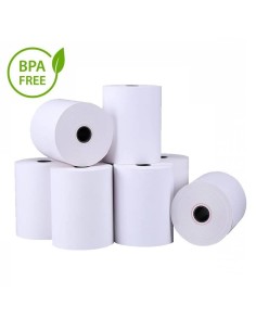 PAPEL TERMICO CAJA 90 ROLLOS   80X60X25 SIN BISFENOL A...