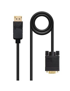 CABLE DP A VGA, DP/M-VGA/M 2M  NEGRO PN: 10.15.4402 EAN:...