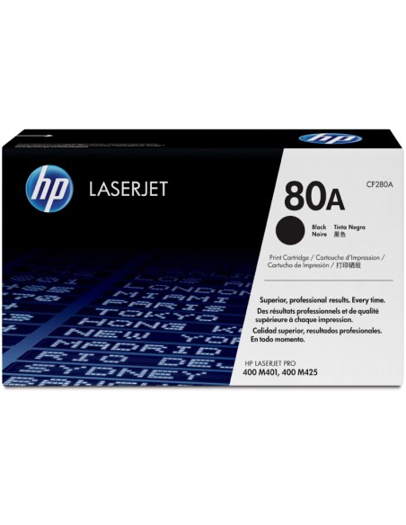 TONER HP CF280A NEGRO PN: CF280A EAN: 886111144143    