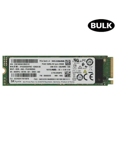DISCO M.2 256GB NVME SK HYNIX  BULK PN: REA3884 EAN: 1000000003884   