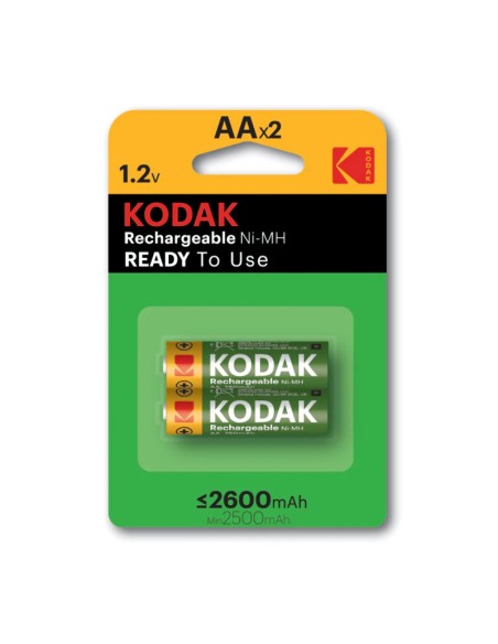 PILAS  AA   2 UNDS KODAK RECAR GABLES PN: KOD95508 EAN: 887930955088    