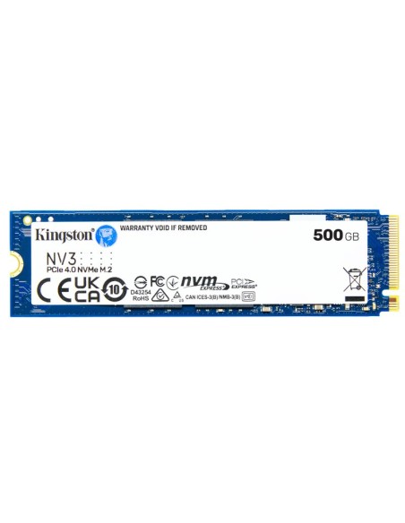 DISCO M.2 NVME 500GB KINGSTON  NV3 SNV3S/500G PN: SNV3S/500G EAN: 740617344806    