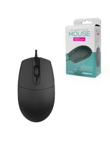 RATON OMEGA OPTICO 1000DPI USB 3D NEGRO PN:...