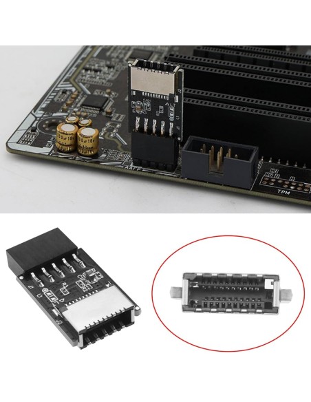 CONVERSOR INTERNO USB 2.0 A    TYPE C PARA FRONTAL PN: EN238 EAN: 1000000001296   