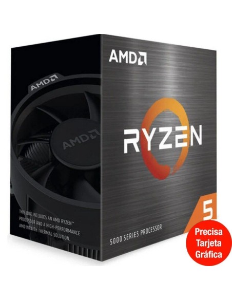 CPU AMD RYZEN 5 S-AM4   5600   3.5GHZ BOX CON VENTILADOR PN: 100-100000927BOX EAN: 730143314190    