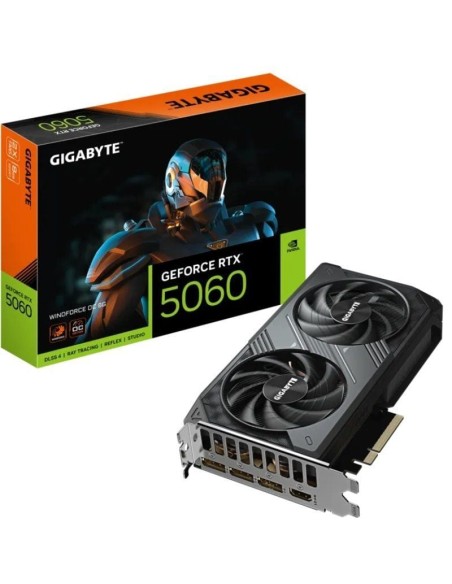 VGA RTX5060 8GB GDDR7 GIGABYTE WINDFORCE OC PN: GV-N5060WF2OC-8G EAN: 4719331356323   