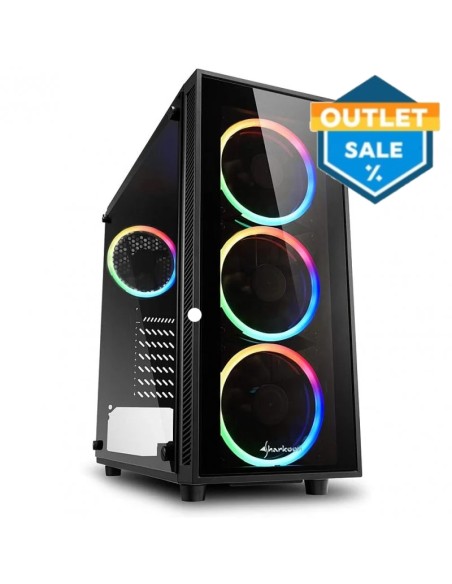 CAJA SEMITORRE ATX SHARKOON    TG4 ATX ARGB NEGRA PN: TG4 EAN: 4044951026685   