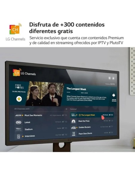 SMART MONITOR 31.5" LG 32SR50F -B SMART TV MULTIMEDIA NEGRO PN: 32SR50F-B EAN: 8806096023358   