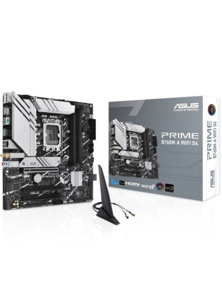 PB S-1700 B760 ASUS B760M-A D4 WIFI DDR4 MATX PN: 90MB1CX0-M1EAY0 EAN: 4711081982661   