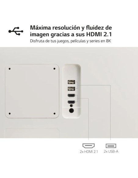 SMART MONITOR 31.5" LG 32SR50F -W SMART TV MULTIMEDIA BLANCO PN: 32SR50F-W EAN: 8806084493507   