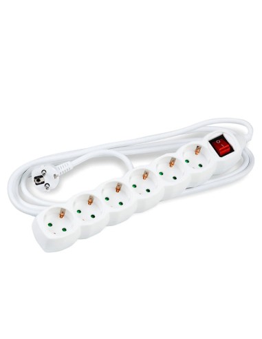 REGLETA 6 TOMAS TECKNIK BLANCA 5M 16A PN:...