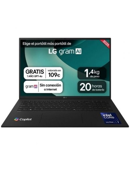 NF    17" LG GRAM      U7-255H 32GB   1TB NVME FREEDOS PN: 17ZD90T-G.AX88B EAN: 8806096666715   