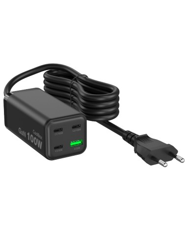 ESTACION DE CARGA COOLBOX 100W X3 USB C X1 USB...