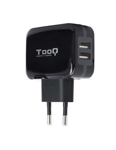 CARGADOR  5V ENCHUFE 2 X USB   TYPE A 17W NEGRO...