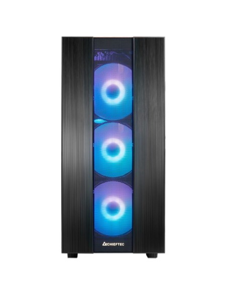 CAJA GAMING CHIEFTEC HUNTER 2  GS-02B-OP RGB USB TYPE C NEGRA PN: GS-02B-OP EAN: 0753263078476