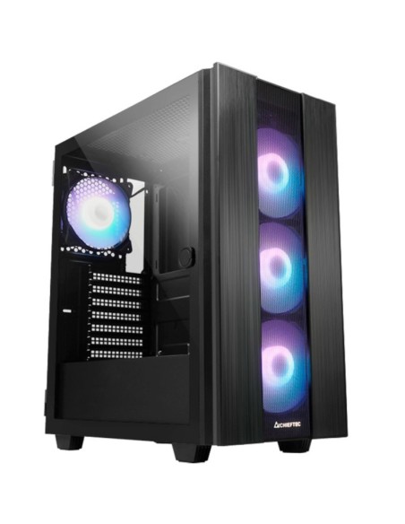 CAJA GAMING CHIEFTEC HUNTER 2  GS-02B-OP RGB USB TYPE C NEGRA PN: GS-02B-OP EAN: 0753263078476